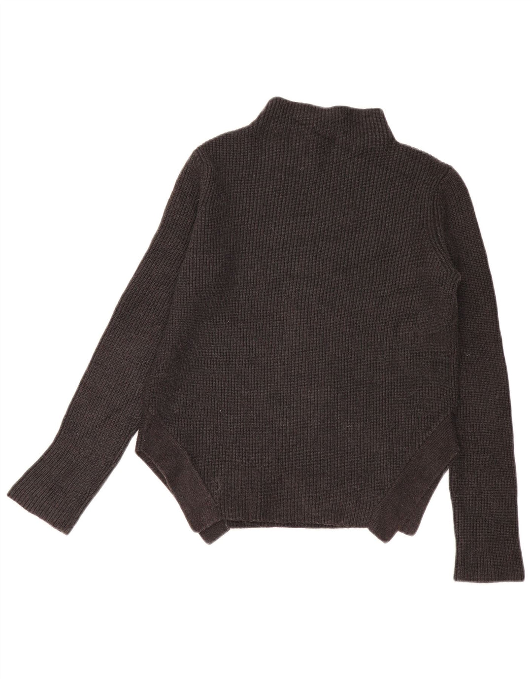 Zara Mujer Oversize Cuello Alto Jersey Jersey UK 10 Small Gris Viscosa