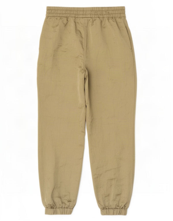 Zara Mujer Pantalón Chándal Joggers UK 10 Small Verde Poliéster