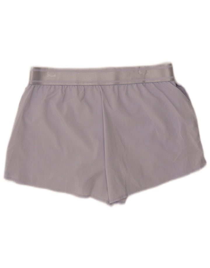 NIKE Womens Dri Fit Sport Shorts UK 14 Medium  Purple Polyester