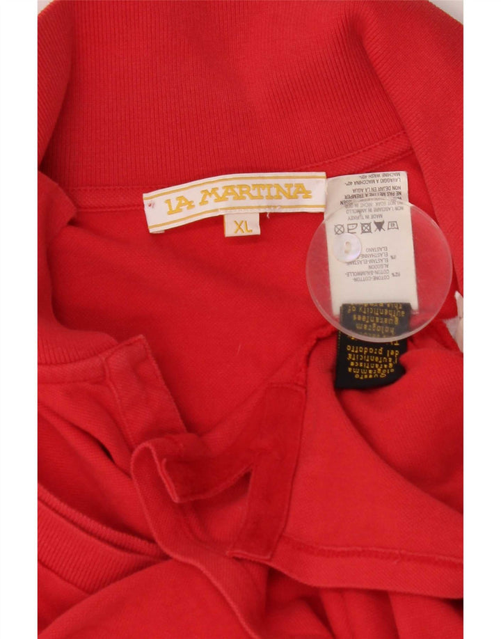 La Martina - Jersey para mujer, talla 40, XL, algodón rojo