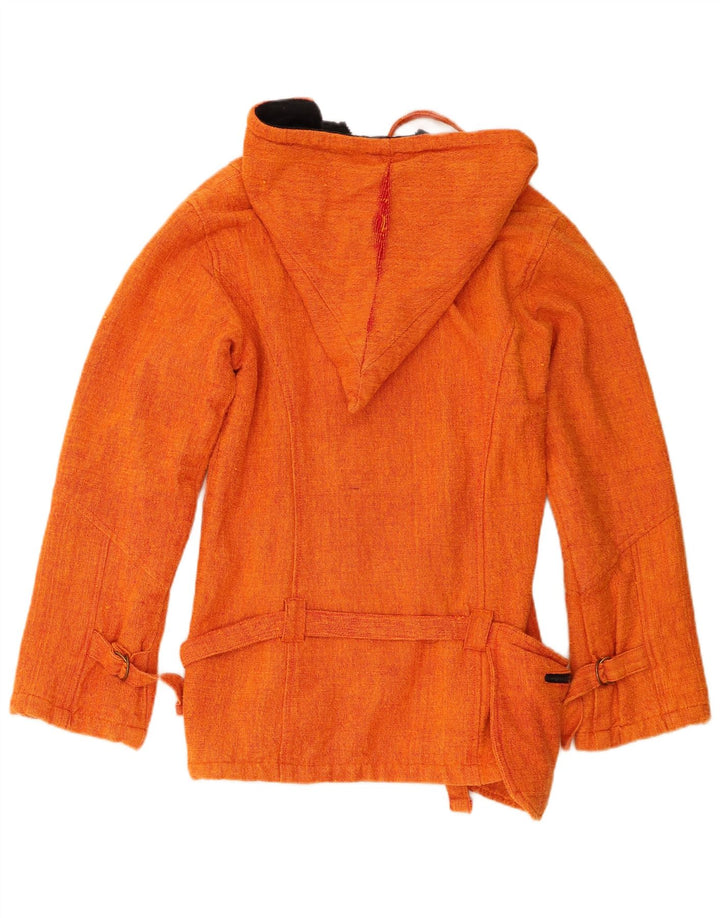 Coline Chaqueta Bomber con Capucha para Mujer UK 12 Algodón Naranja Mediano