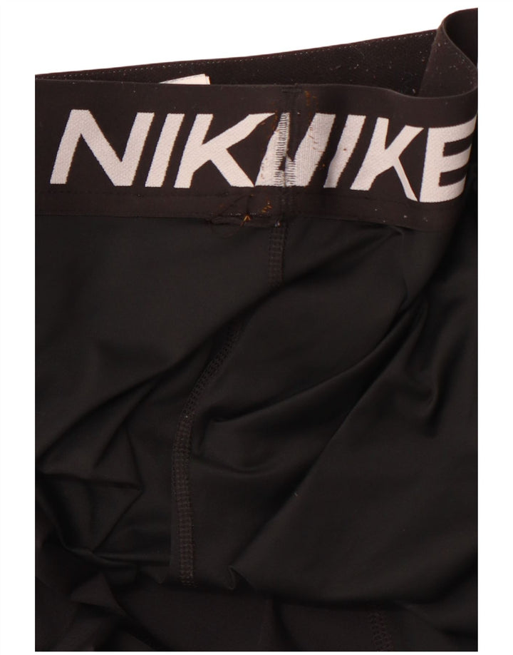 NIKE Leggings gráficos Dri Fit para mujer UK 8 Small Poliéster negro