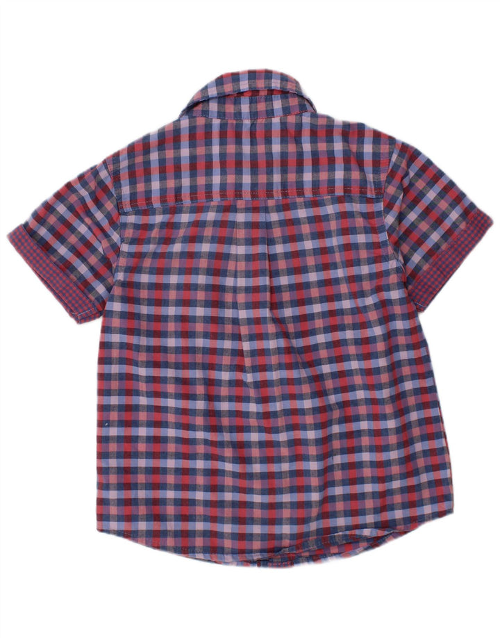 BEN SHERMAN Camisa Manga Corta Niño 3-4 Años Cuadros Multicolor