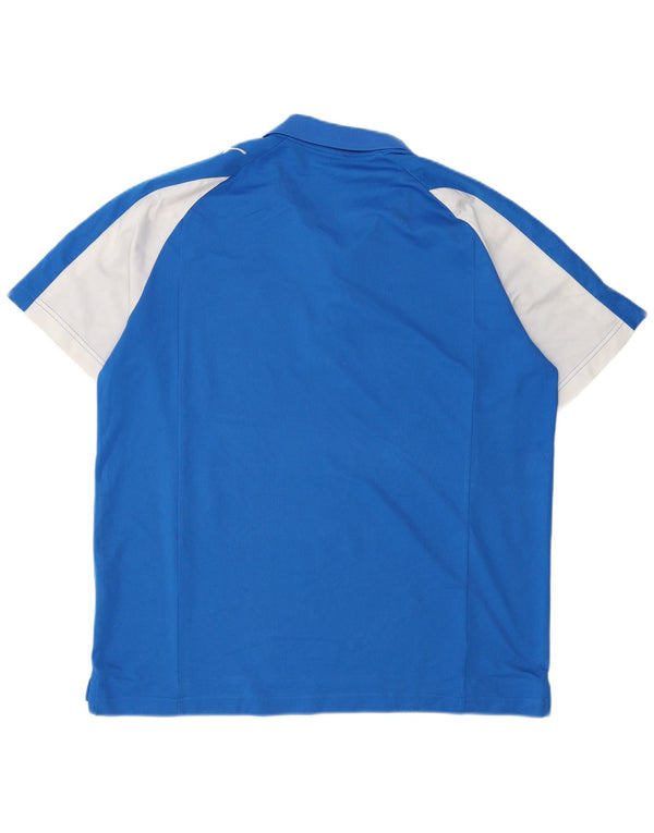 Puma Polo para hombre 2XL Azul Colorblock Poliéster