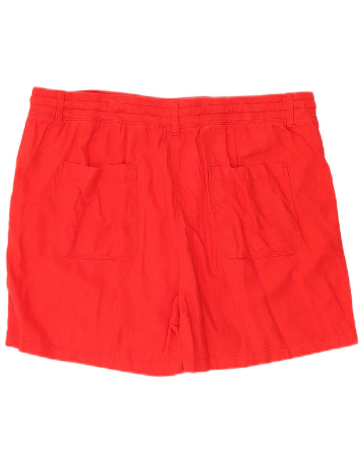 Marks & Spencer Pantalones cortos chinos para mujer UK 14 Large W34 Red Flax