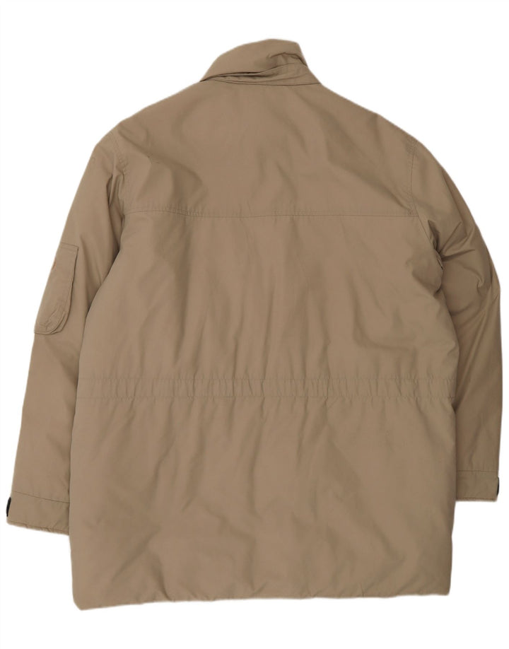 Sergio Tacchini Abrigo cortavientos para hombre UK 40 Large Beige Poliéster