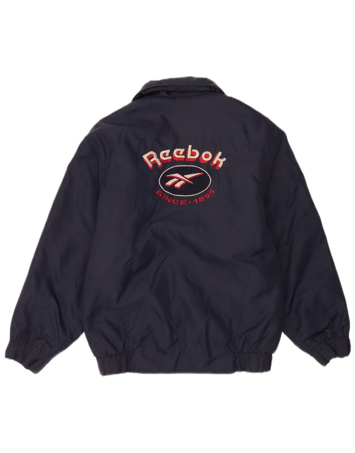 Reebok Chaqueta bomber estampada para niños 13-14 años Nylon azul marino