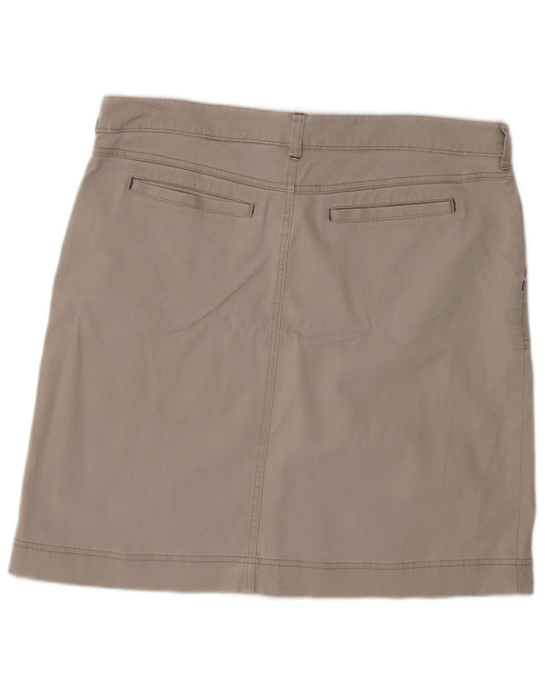 Falda recta para mujer White Stuff UK 44 Large W32 Algodón gris