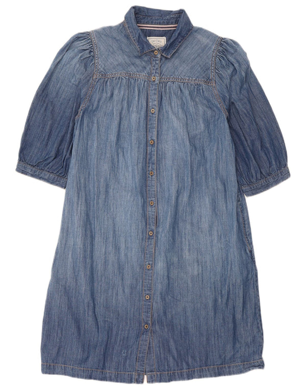 Vestido vaquero de manga 3/4 para mujer de Fat Face UK 42 Algodón azul medio