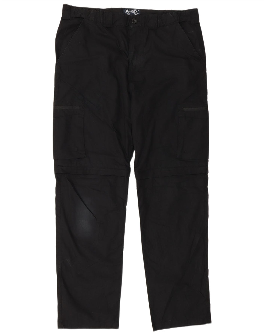 Pantalones cargo rectos para hombre de Mountain Warehouse W34 L32 Poliéster negro