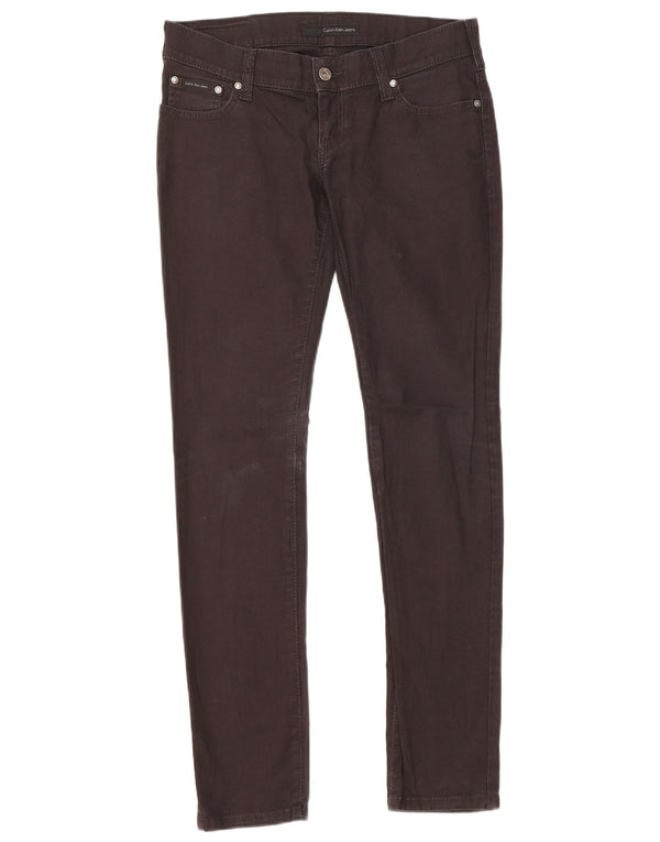 Vaqueros ajustados para mujer Calvin Klein W30 L31 Algodón negro