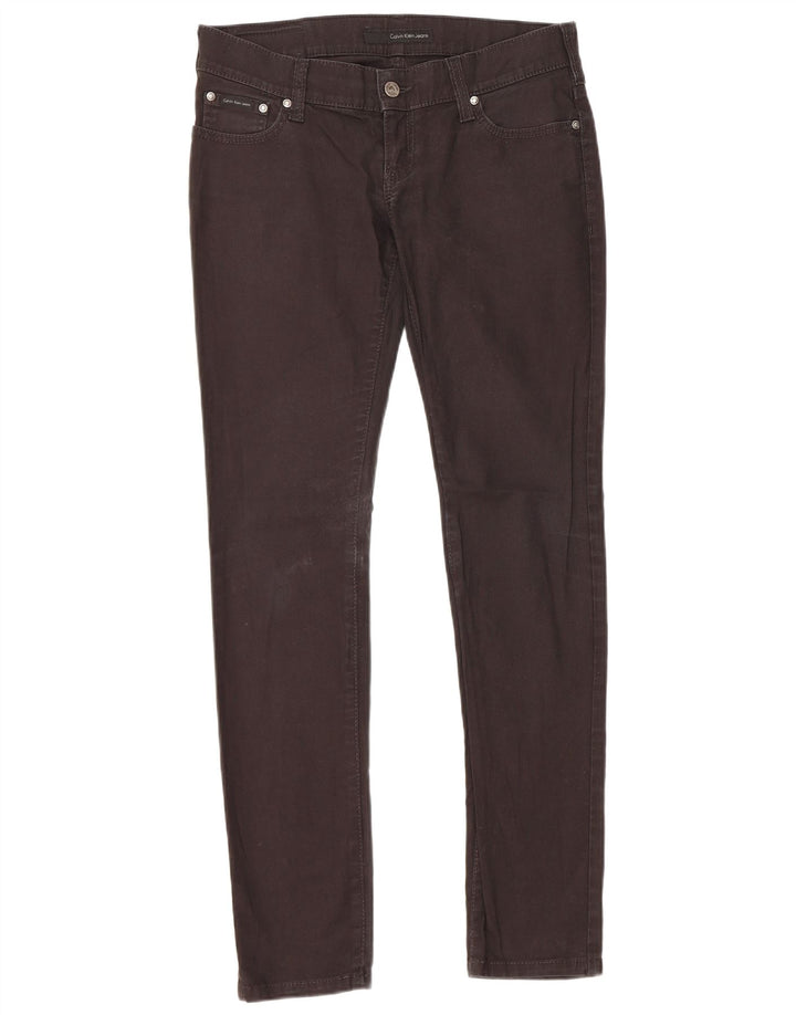 Vaqueros ajustados para mujer Calvin Klein W30 L31 Algodón negro