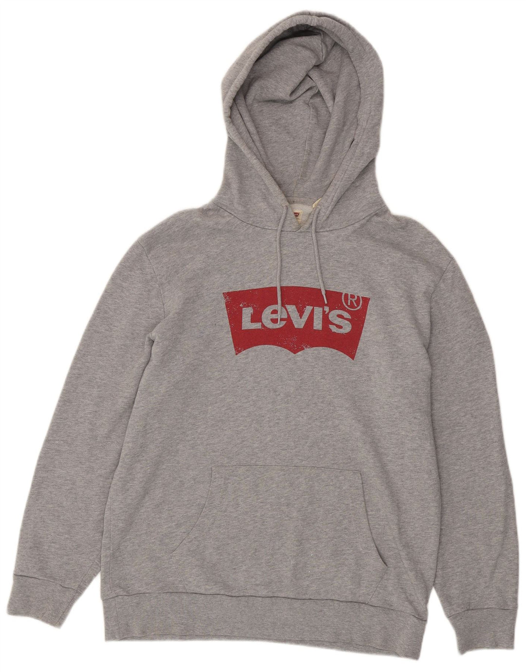 Levi's Hombre Sudadera Con Capucha Gráfica De Algodón Moteado Gris Medio