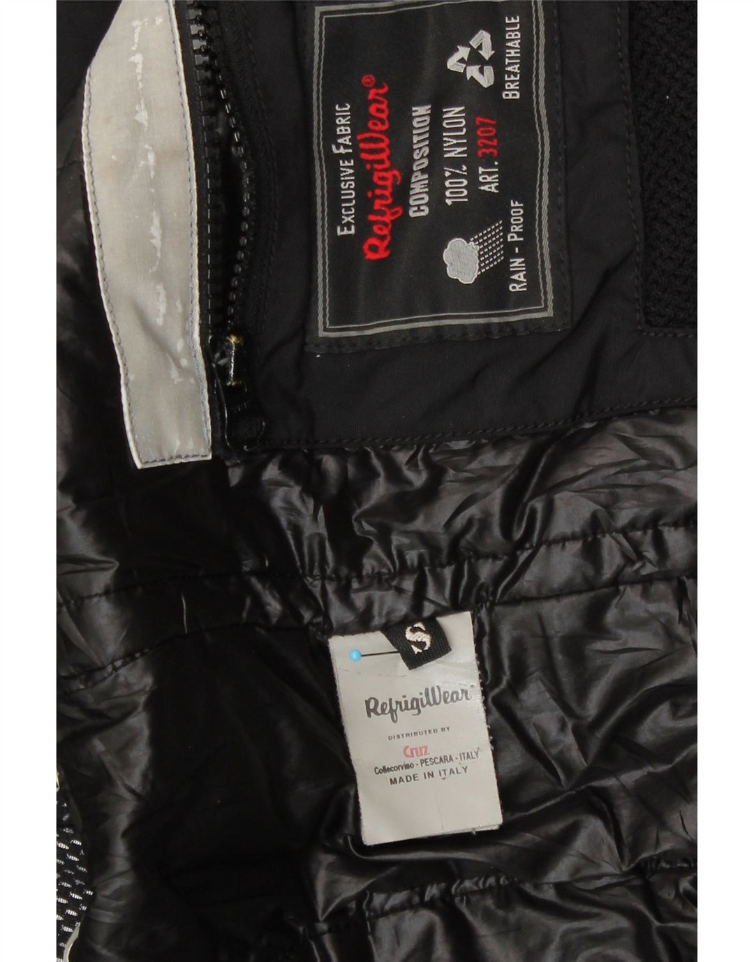 Refrigiwear Chaqueta bomber con capucha para mujer UK 10 Small Black Nylon