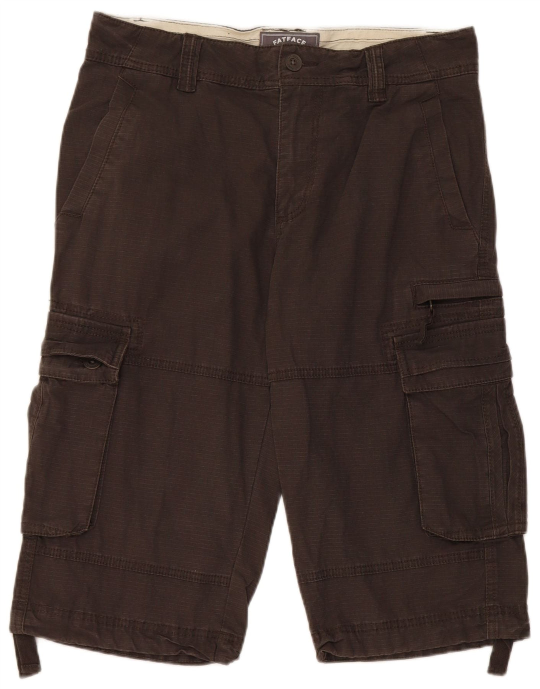 Bermudas cargo para hombre Fat Face W32 Algodón gris medio