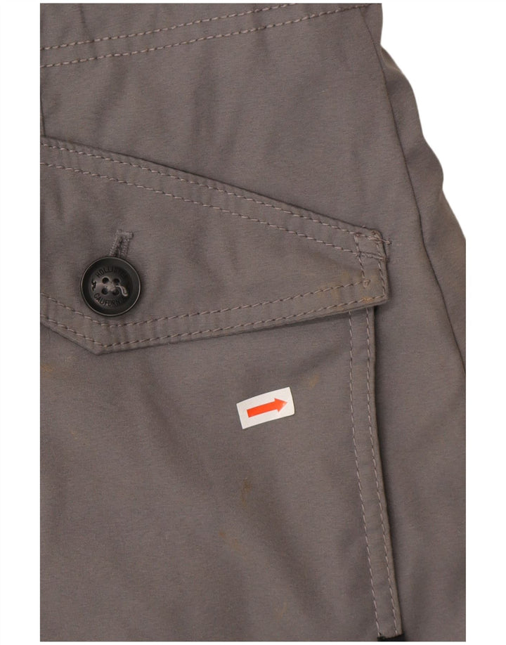 Hollister Chaqueta Parka Sherpa Con Capucha Para Mujer UK 44 Poliéster Gris Medio