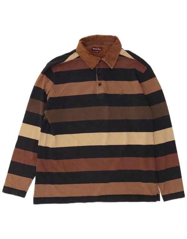 Marlboro Classics Polo Manga Larga Hombre XL Rayas Multicolor