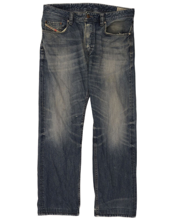 Diesel Hombre Larkee Vaqueros Rectos W32 L30 Algodón Azul