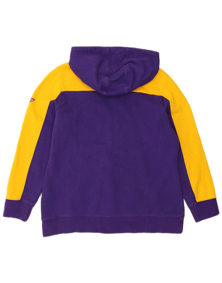Jersey con capucha NFL Vikings para niños, talla grande, color morado, 13-14 años