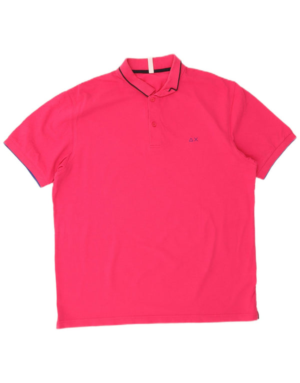 Sun68 Polo para hombre 2XL Algodón rosa