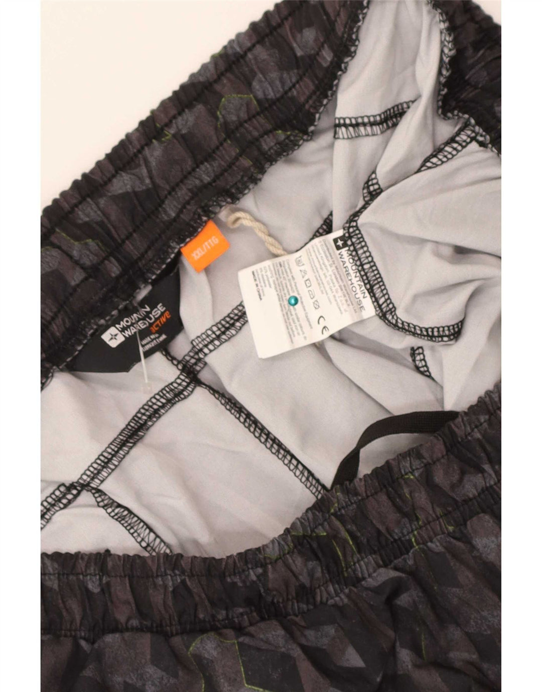 Pantalones cortos deportivos para hombre Mountain Warehouse 2XL Poliéster geométrico negro