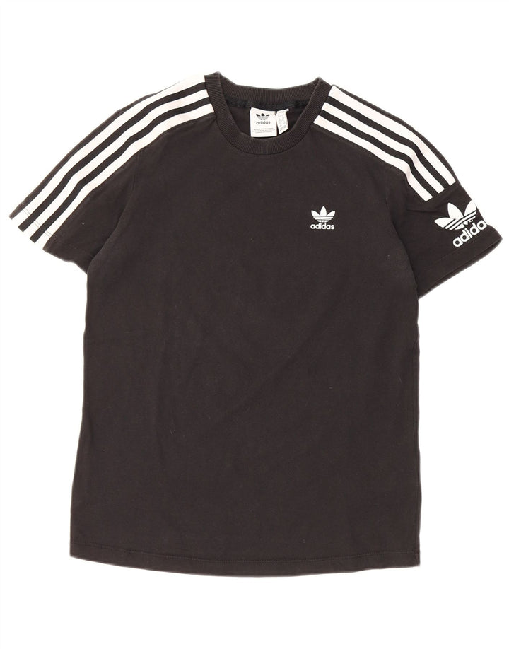 ADIDAS Camiseta gráfica para mujer Top UK 8 Small Black Cotton