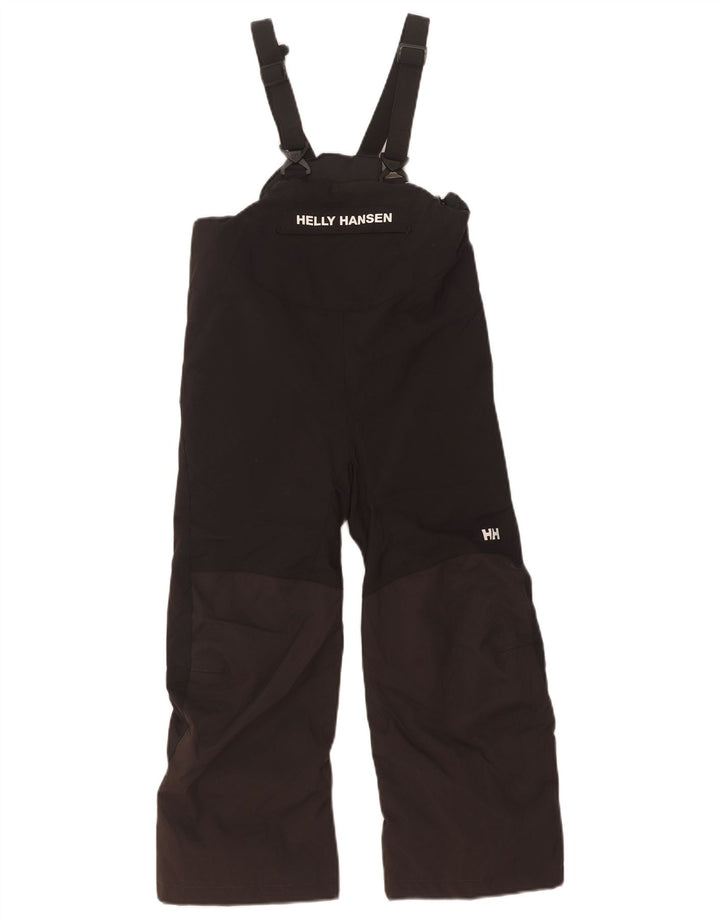 Helly Hansen Pantalones de esquí con peto gráfico para niños 5-6 años Poliamida negra
