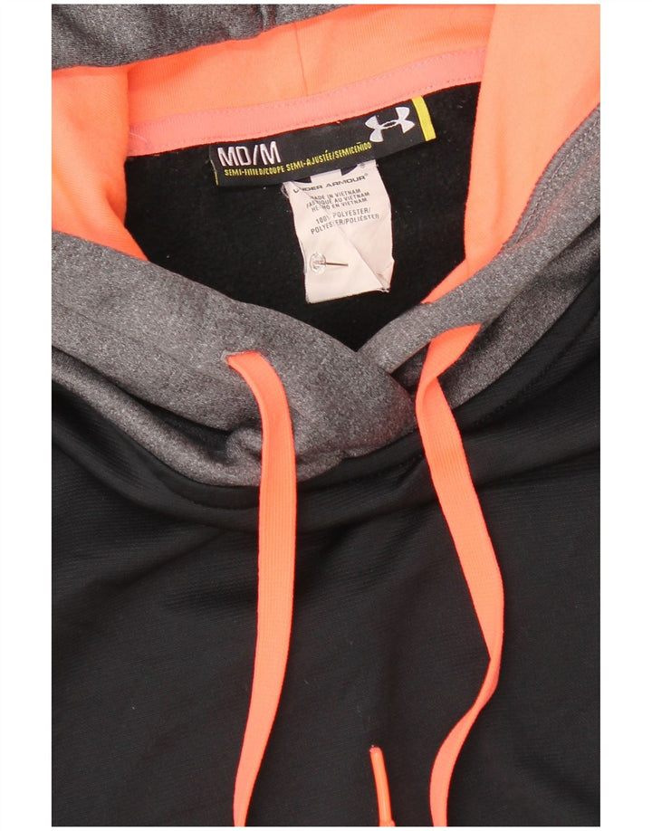 Under Armour Jersey con capucha para mujer UK 44 Mediano Negro Colorblock Poliéster