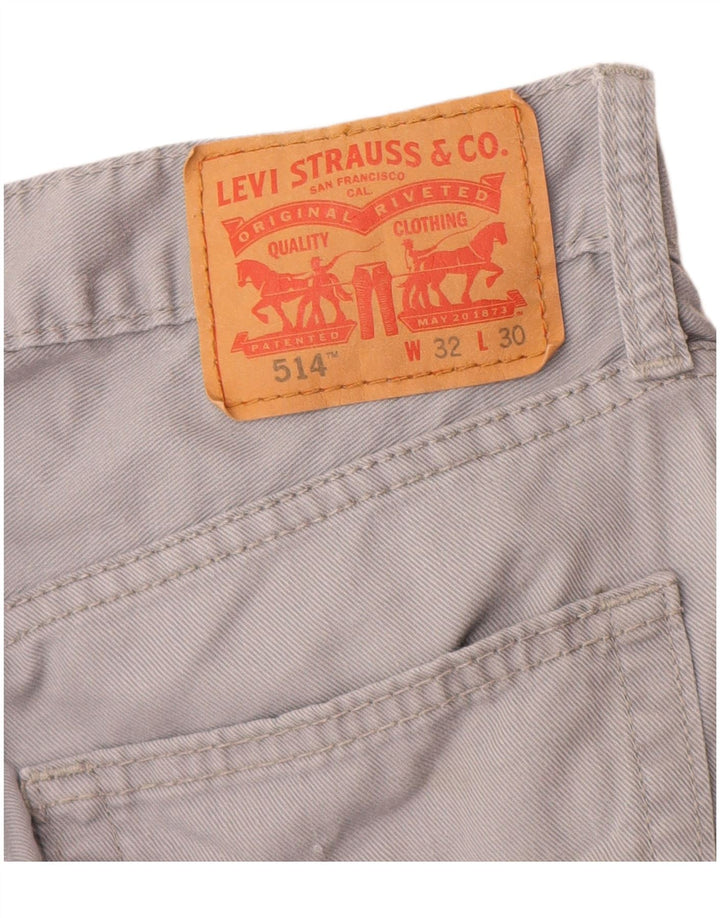 Levi's Jeans rectos 514 para hombre W32 L30 Algodón gris