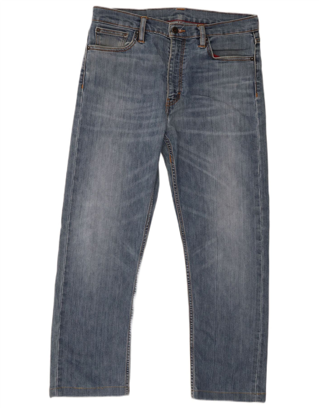 Levi's Hombre 504 Vaqueros Rectos W33 L27 Algodón Azul