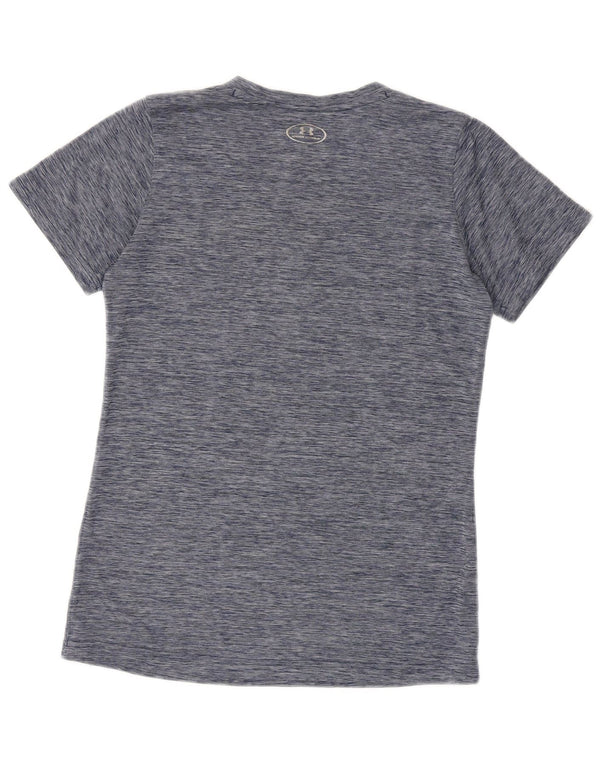 Under Armour Camiseta Heat Gear para mujer Top UK 12 Medium Azul marino moteado
