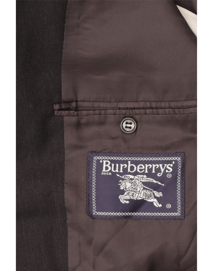 Burberrys Chaqueta tipo blazer de 3 botones para hombre IT 52 Lana gris grande