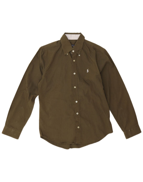 Camisa Ralph Lauren Hombre Pequeña Caqui