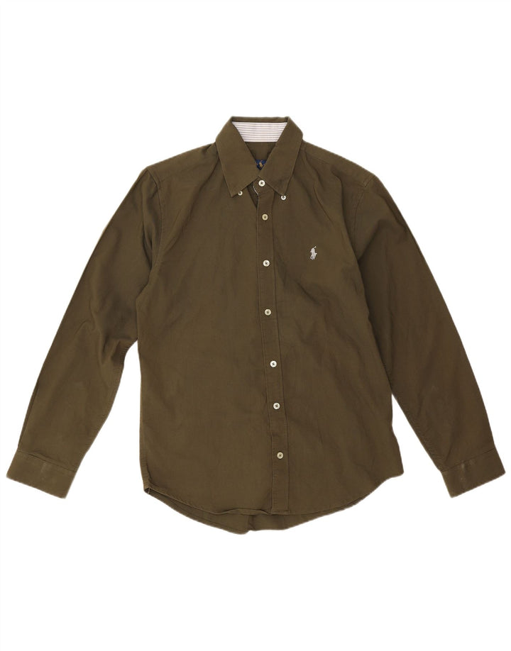 Camisa Ralph Lauren Hombre Pequeña Caqui