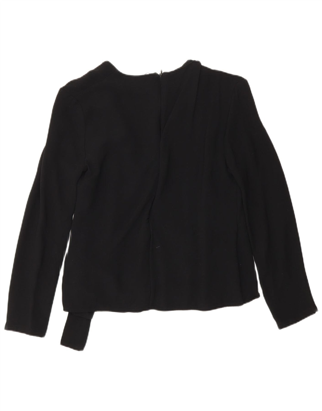 French Connection Blusa cruzada de manga larga para mujer UK 8 Small Negro