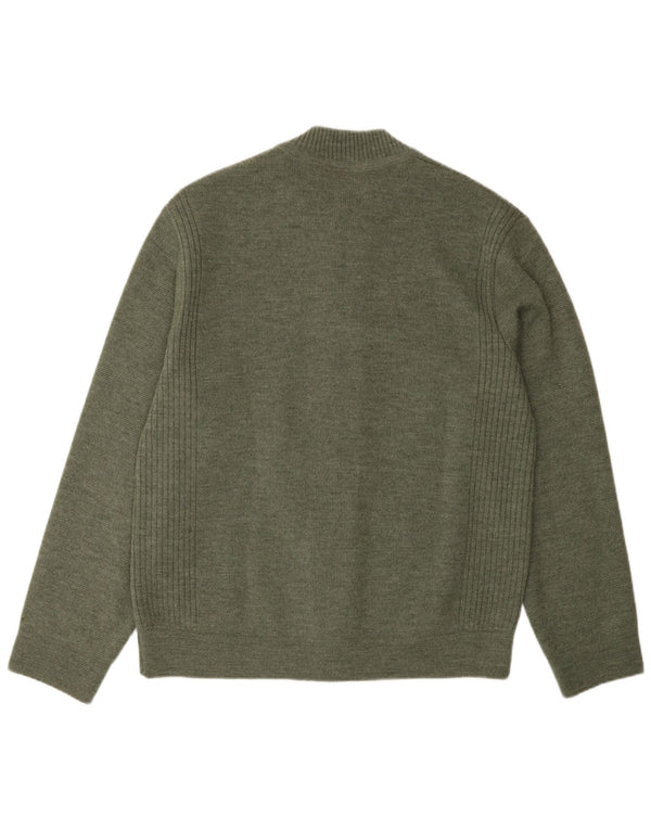 Breidhof - Cárdigan de ajuste regular para hombre, talla 52, color verde grande