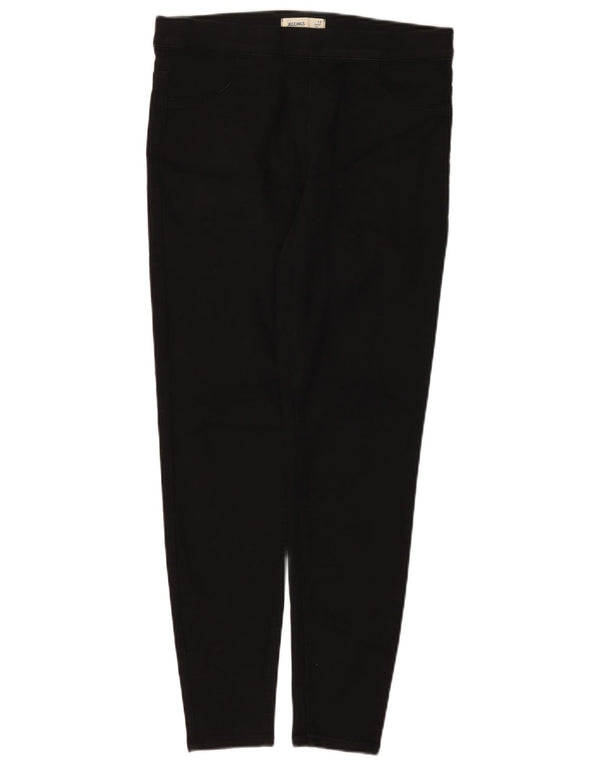 Marks & Spencer Vaqueros Jegging Cortos para Mujer UK 12 Medium W30 L26 Negro