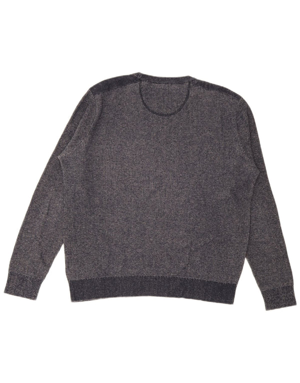 Marlboro Classics - Jersey de cuello redondo para hombre, talla 2XL, azul marino