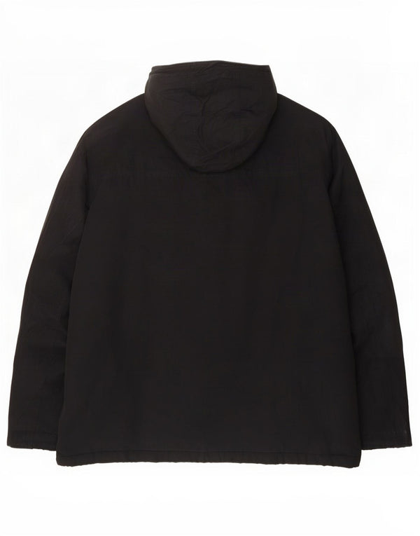 Timberland Chaqueta cortavientos con capucha para hombre UK 42 XL Poliéster negro