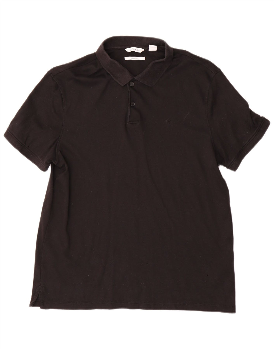 Polo Calvin Klein para hombre de algodón negro mediano