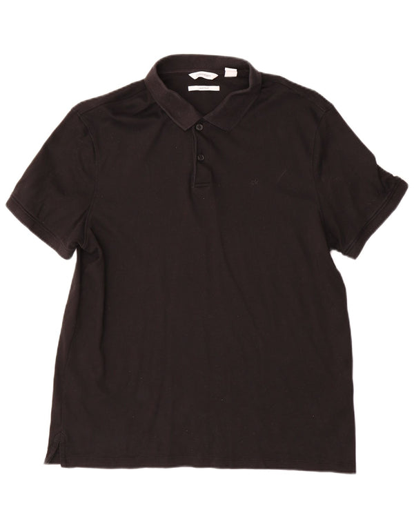 Polo Calvin Klein para hombre de algodón negro mediano