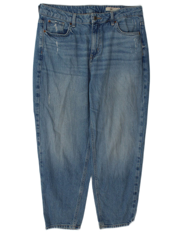 Marks & Spencer Jeans Mom Recortados para Mujer UK 40 Large W34 L25 Azul