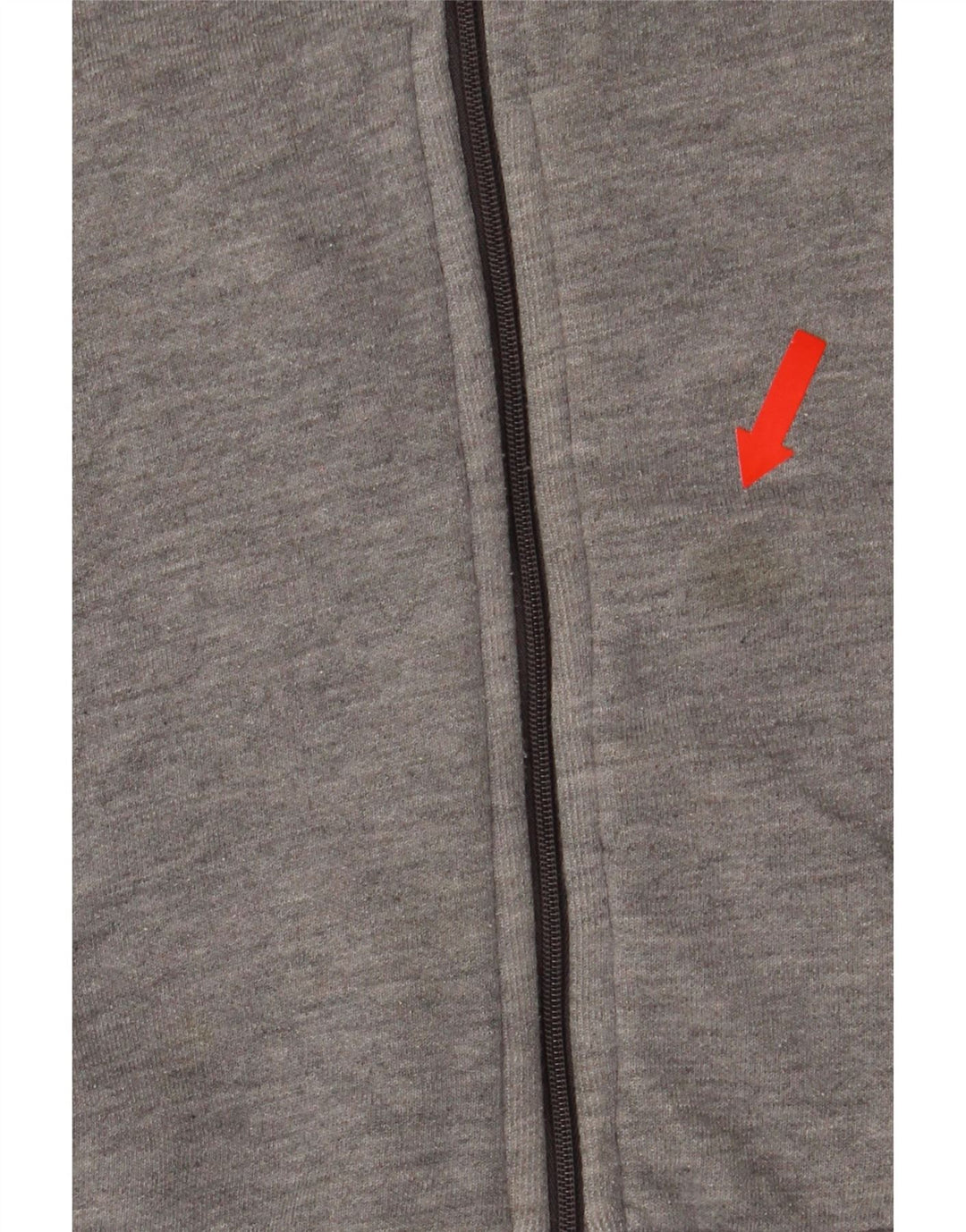 Zara Mens Zip Sudadera Con Capucha Suéter Pequeño Gris