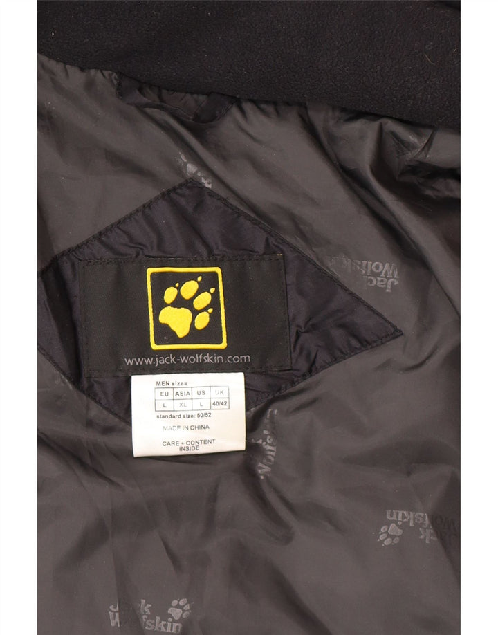 Jack Wolfskin Chaqueta acolchada para hombre UK 40/42 Grande Poliéster negro