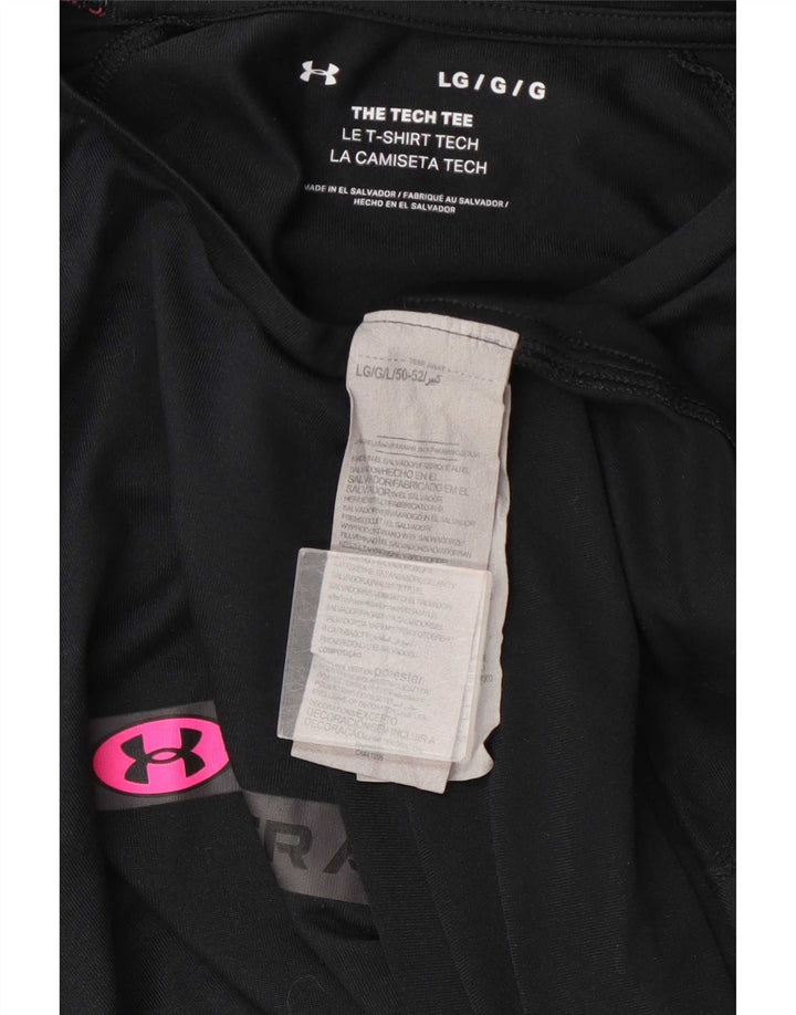 Under Armour Camiseta gráfica para hombre Top grande Poliéster negro