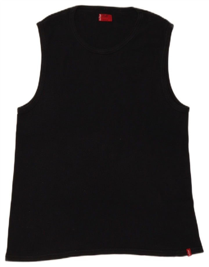 Levi's Camiseta sin mangas para mujer UK 18 XL Algodón negro