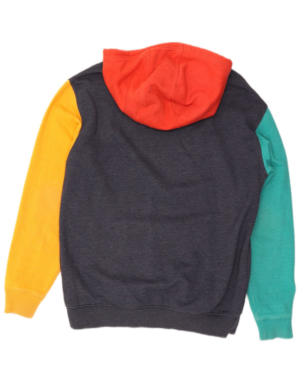 Tommy Hilfiger Hombre Sudadera con Capucha Jumper Medium Azul Marino Colorblock Algodón