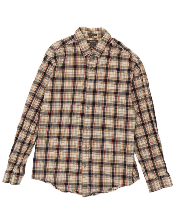 Eddie Bauer Camisa De Franela De Corte Clásico para Hombre Algodón A Cuadros Multicolor Pequeño