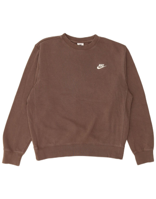Nike Hombre Sudadera Jumper Small Marrón Algodón