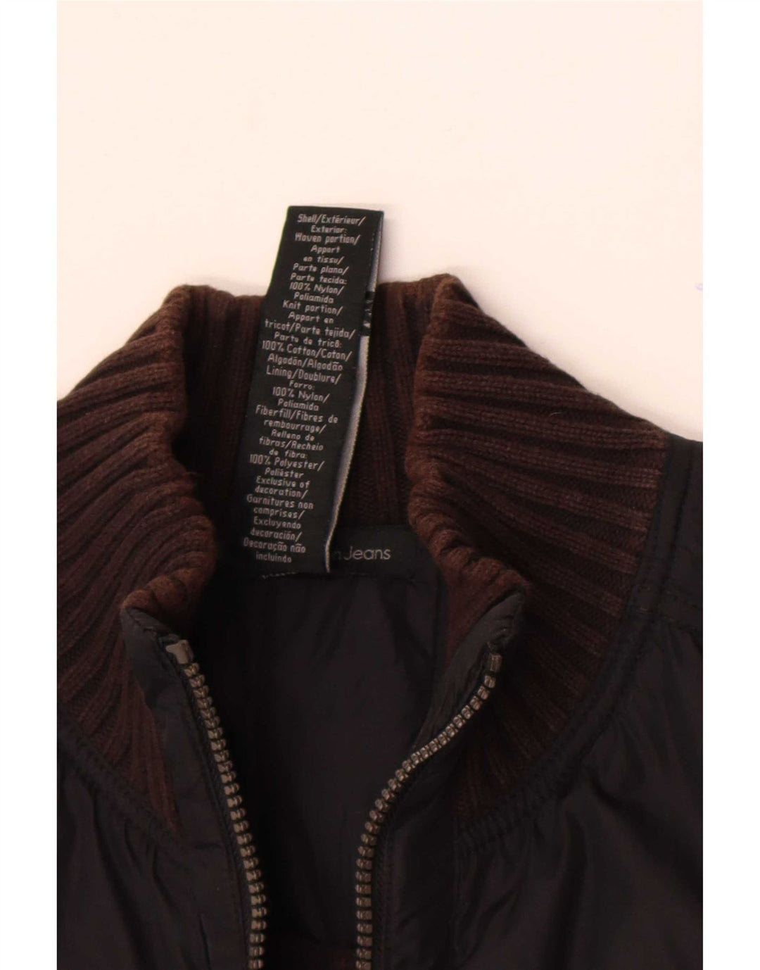 Calvin Klein Jeans - Cárdigan para mujer, talla 40, color marrón medio